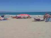 Порно мастурбация пляж видео